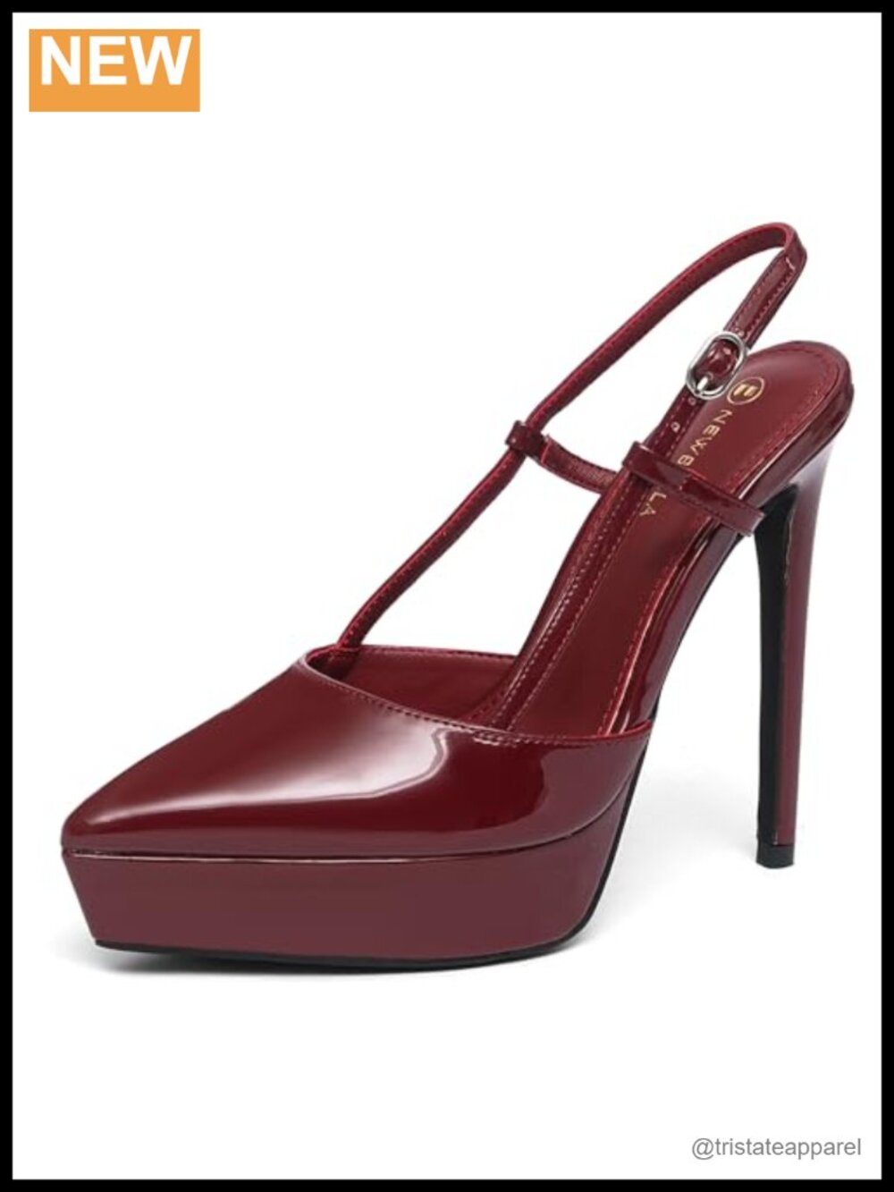 Platform High Heel Stiletto Pointed Toe Slip On Dress Shoes